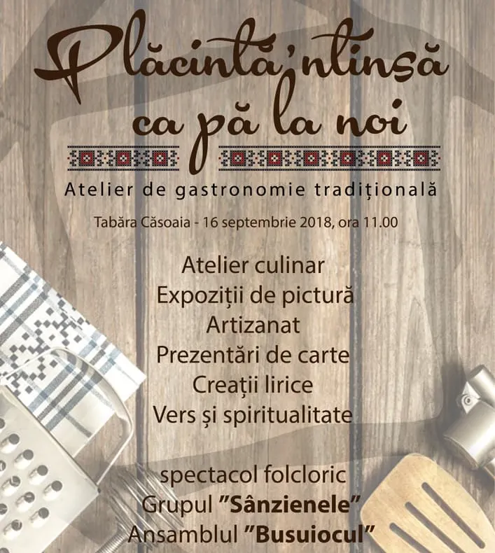 Unde și când puteți învăța să preparați ,,Plăcintă’ ntinsă ca pă la noi”, un celebru desert din vestul țării