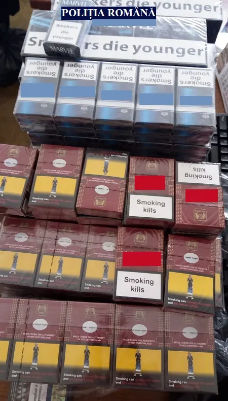 Ţigări de contrabandă, confiscate într-o piaţă din Arad. Cum erau vândute