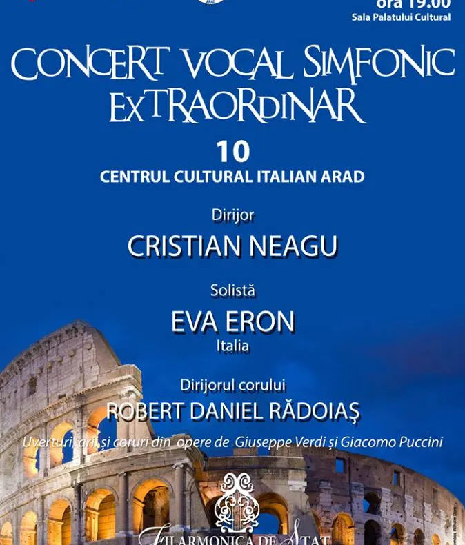 Arad: Centrul Cultural Italian împlinește 10 ani. Concert cu soprană din Italia