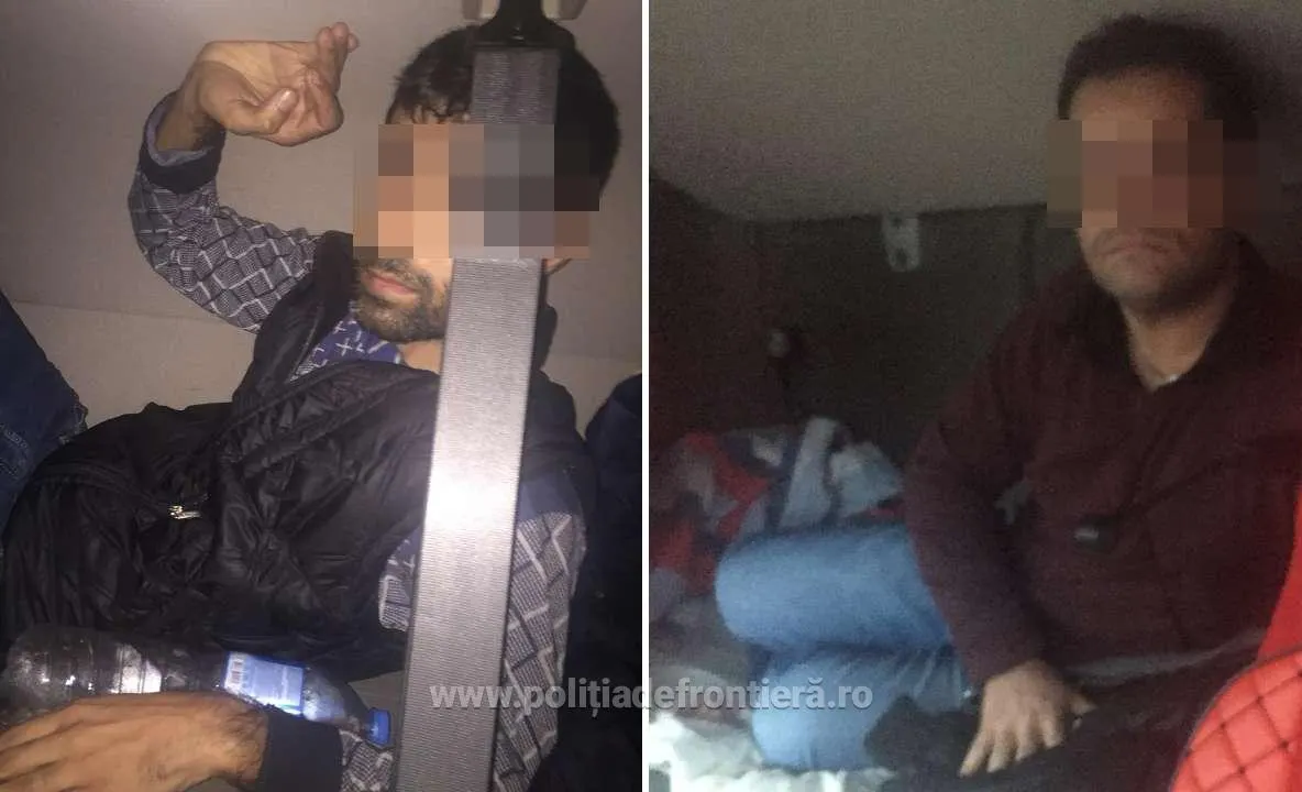 Arad: 2 migranți din Iran și Palestina, descoperiți ascunși în cabina unui TIR din Turcia