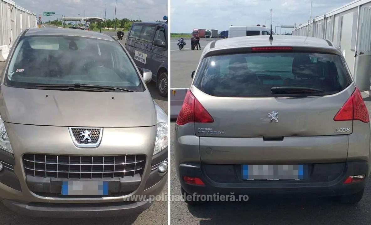 Arad: Mașină căutată de către Italia, descoperită la frontiera de pe autostrada Nădlac-Arad. Ce spune șoferul