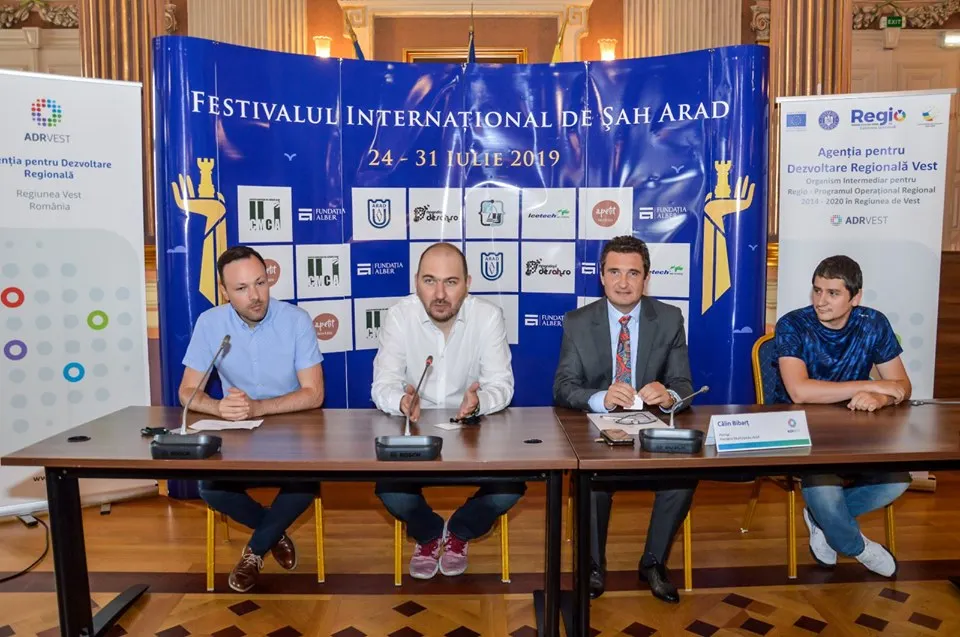 Arad: AUDIO Ediție record a Festivalului Internațional de Șah Arad Open 2019. Circa 600 de participanți din 21 de țări, printre care 6 mari maeștri