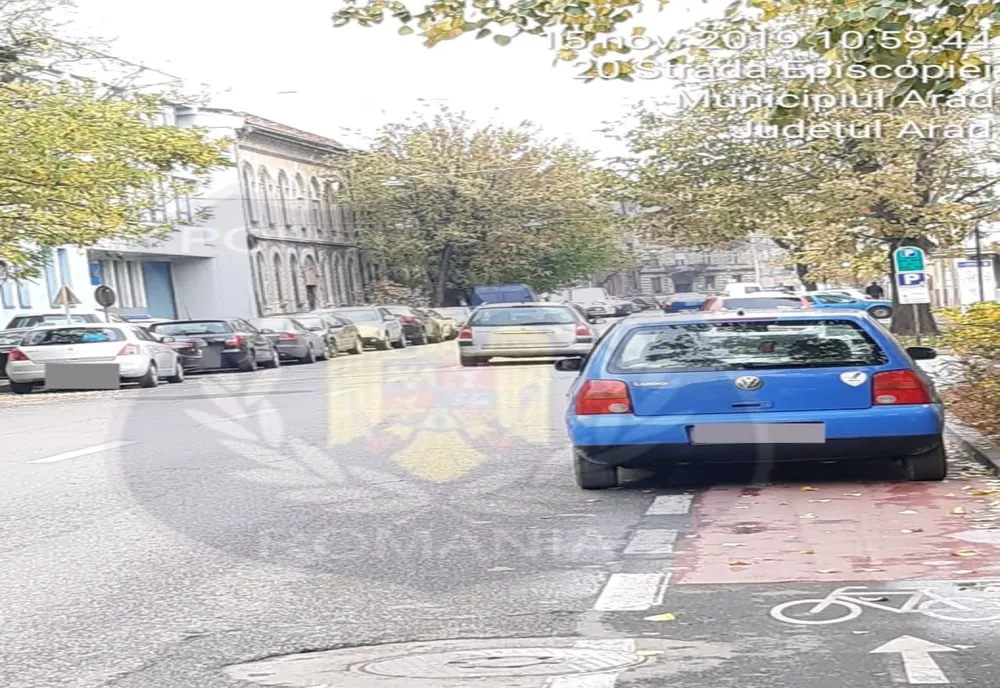 Arad: Ofertă specială de măsuri penale, pentru un bărbat care a parcat ilegal în centrul Aradului