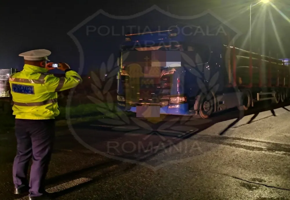 Arad:  108 amenzi pentru traficul greu din Zona Industrială Vest din Arad. Primăria Arad propune o măsură extremă