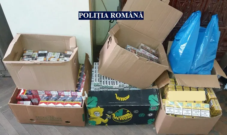 Arad: Cca. 28.000 de țigări de contrabandă, confiscate dintr-un sat din Arad
