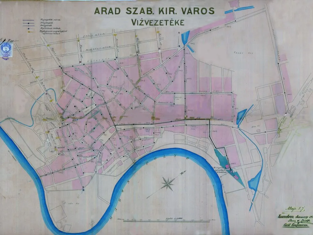 Arad: 126 de ani de când s-a pus la punct sistemul de apă și canalizare din Arad 