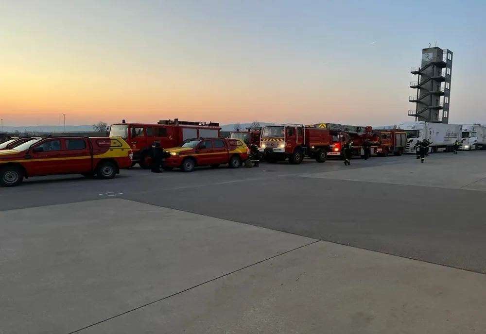 Convoi umanitar pentru Ucraina, din Franța,  escortat de ISU Arad