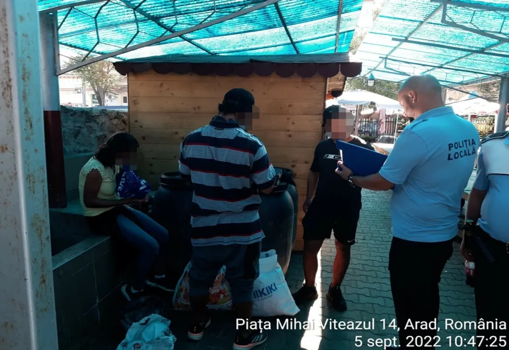 Combaterea vagabondajului în Piața Mihai Viteazu