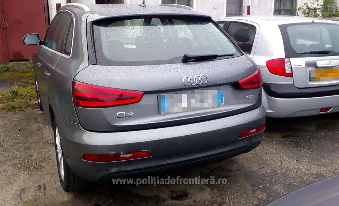 Mașină de 60.000 lei, căutată de către Italia, descoperită la frontiera de pe autostrada Nădlac-Arad