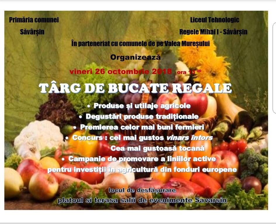 Arad: Târg de Bucate Regale, la Săvârșin, unde Familia Regală are singura reședință privată din România