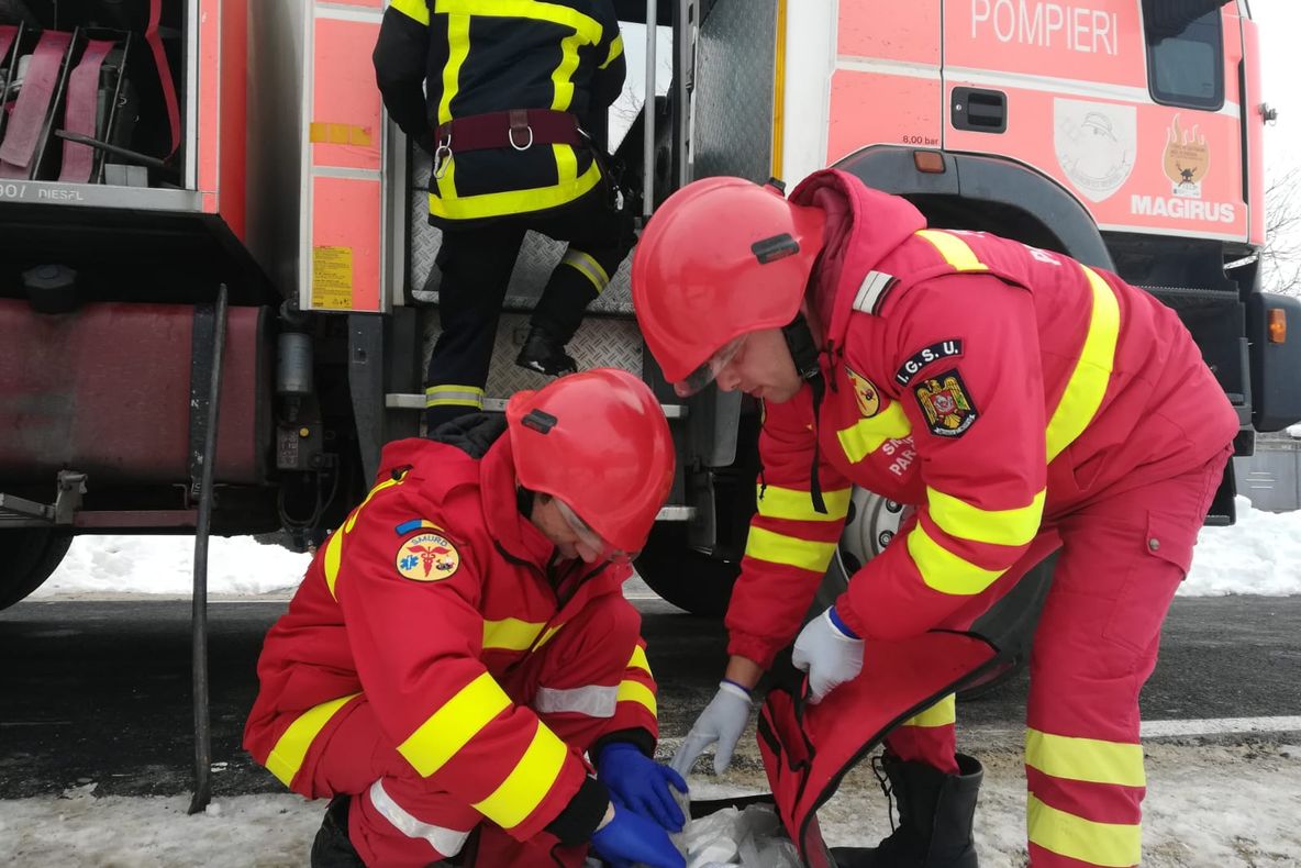 Arad: O misiune în aproape fiecare oră. 333 de misiuni, pentru pompierii din Arad în primele 15 zile din 2019