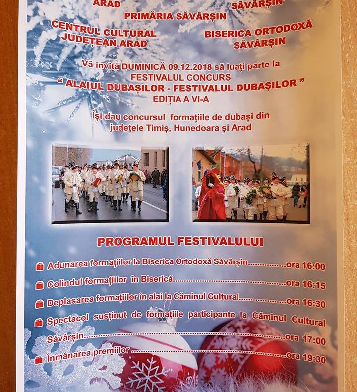 Arad: Festivalul "Alaiul Dubașilor", cu obiceiul de Crăciun preferat al Regelui Mihai I