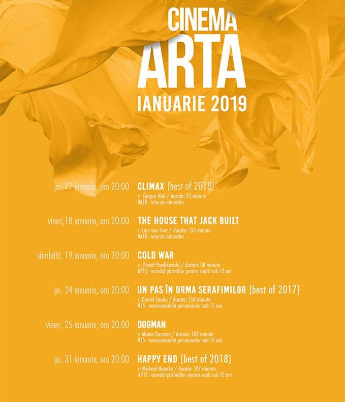 Arad: Reîncep proiecțiile la CINEMA ARTA din centrul municipiului Arad: 2 premiere în 3 zile