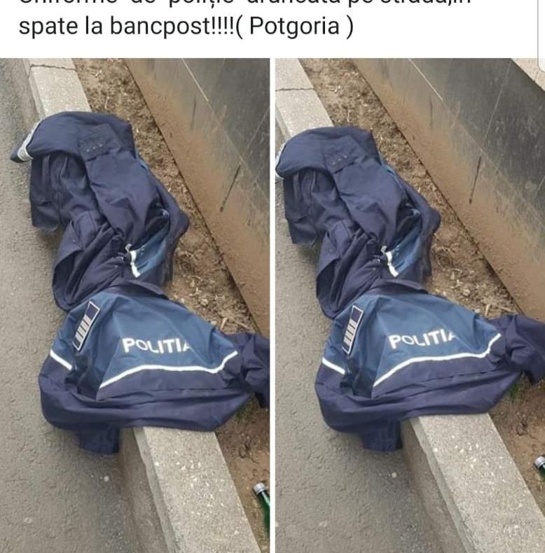 Arad: Anchetă după ce două uniforme de polițiști au fost găsite abandonate în centrul Aradului. Localnicii susțin că ar fi fost purtate de oameni ai străzii