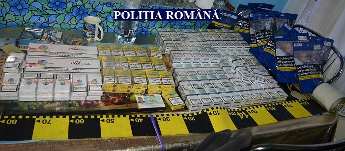 Arad: Percheziții la traficanții de țigări. Au fost confiscate mii de țigarete, tutun și documente despre comercializare