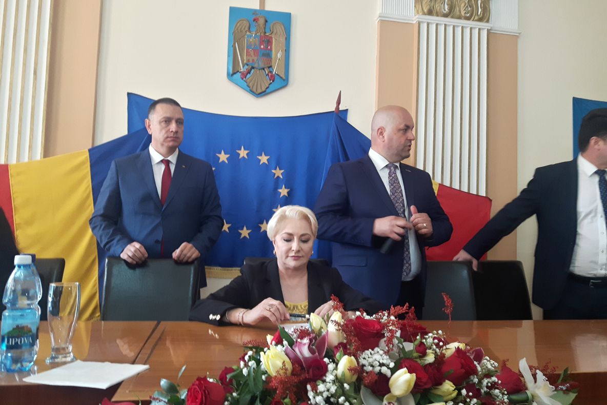 Arad: FOTO Prim-ministrul Viorica Dăncilă este în Arad chiar în acest moment
