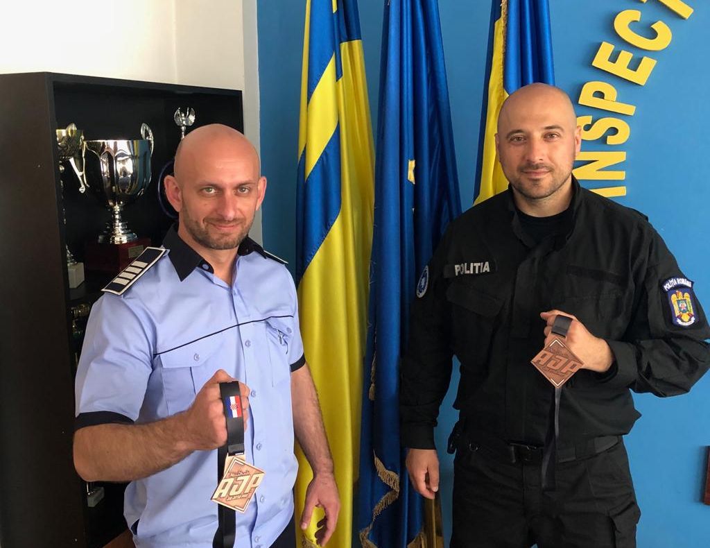 Arad: 2 polițiști din Arad, Bogdan Coroban și Lucian Poleac, medalii de bronz la Abu Dhabi International Pro - Zadar Brazilian Jiujitsu