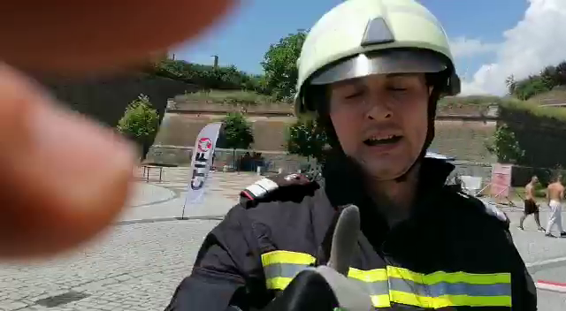 Arad: FOTO VIDEO 13 cu noroc, pentru un pompier din Arad. Claudiu Bozsits este cel de-al XII-lea cel mai puternic pompier din România