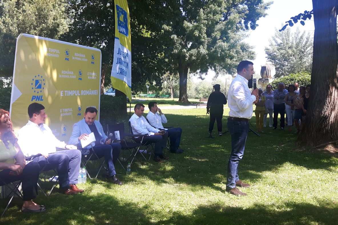 Arad: FOTO VIDEO AUDIO PNL și-a anunțat candidații pentru primar al Municipiului Arad - Sergiu Bîlcea și pentru președinte al Consiliului Județean Arad - Iustin Cionca