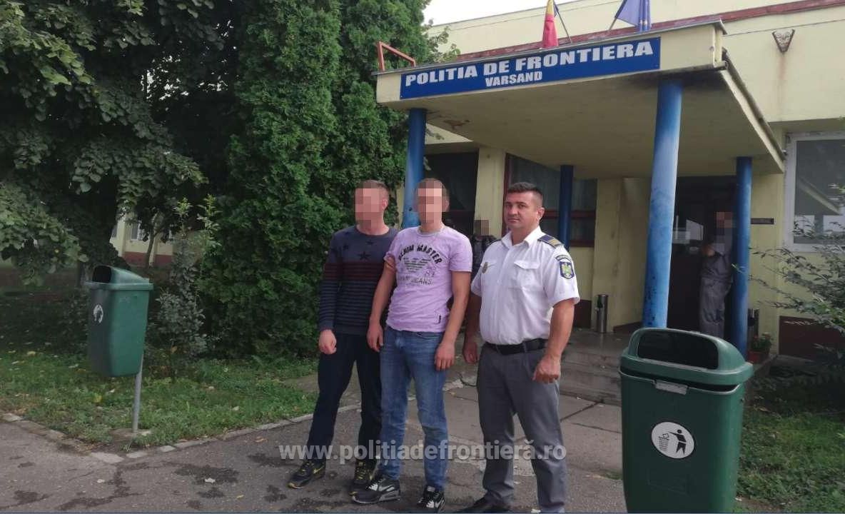 Arad: 2 bărbați din Kosovo, descoperiți când încercau ca să treacă frontiera de vest, ilegal, pe jos, chiar peste câmp