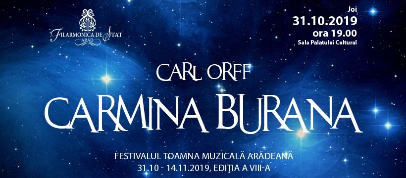 Arad: Carmina Burana, pentru a marca împlinirea a 65 de ani de la înființarea Corului Academic al Filarmonicii de Stat Arad