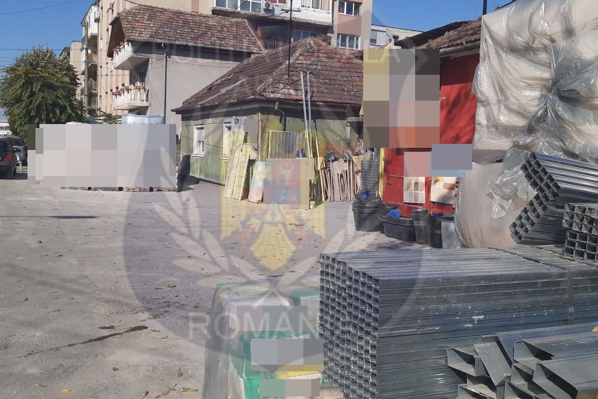 Arad: Agent economic, amendat cu 2.500 după ce s-a extins și și-a expus marfa ilgal pe chiar pe stradă  