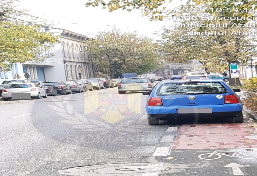 Arad: Ofertă specială de măsuri penale, pentru un bărbat care a parcat ilegal în centrul Aradului