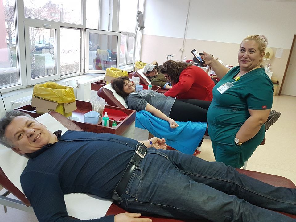 Arad: Salvatorii UPU-SMURD Arad au donat sânge
