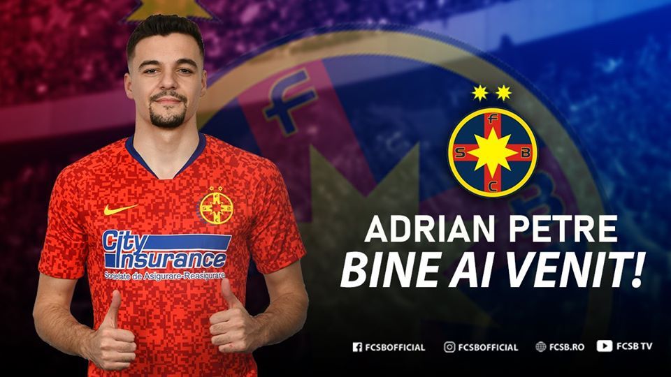 Arad: Adrian Petre, din Arad, a semnat cu FCSB. Este cel de-al doilea fotbalist arădean la FCSB, după Dennis Man