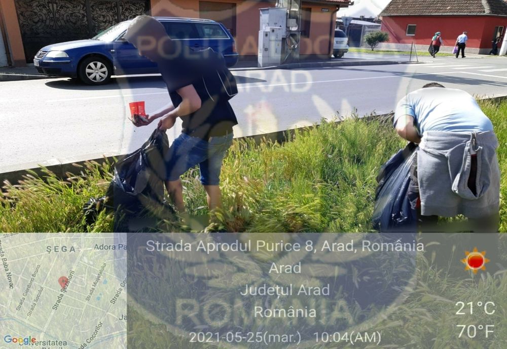 Curățenie prin muncă în folosul comunității, făcută de beneficiarii venitului minim garantat