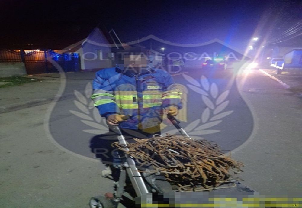 Furtul de pe șantiere: Un hoț din Arad a fost prins asupra faptului, după ce oamenii l-au văzur și au chemat poliția