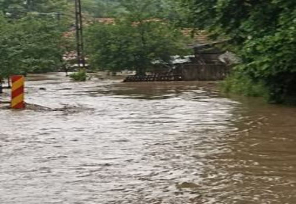 Localitate din județul Arad, lovită de o viitură. Gospodării inundate, oameni evacuați