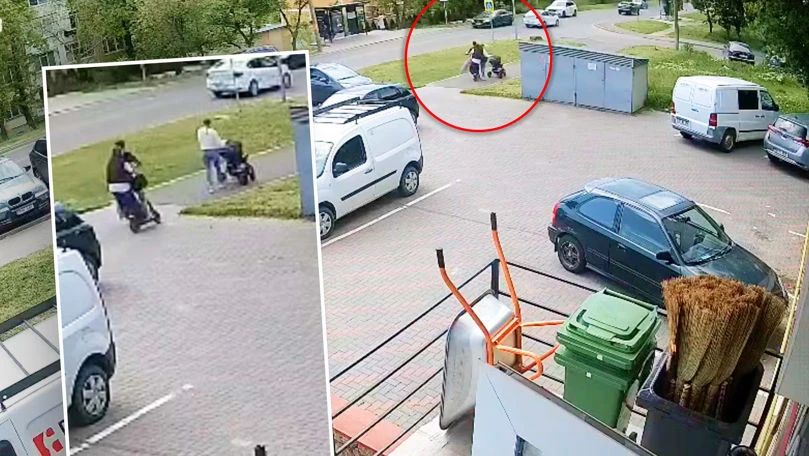 O mamă și un bebeluș, spulberați de o trotinetă electrică