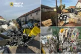 Aproape 475 de tone de deșeuri, descoperite pe un teren din Arad. Poliția și Garda de Mediu fac cercetări