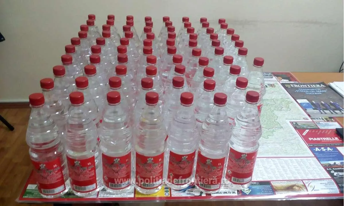 ARADCU 00 ALCOOL CONTRABANDA POLITIA DE FRONTIERA MI28NOV