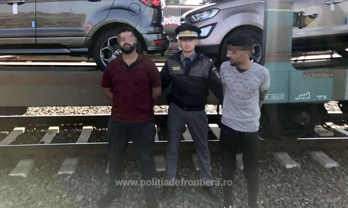 ARADCU 00 MIGRANTI POLITIA DE FRONTIERA ARAD JOI13IUN
