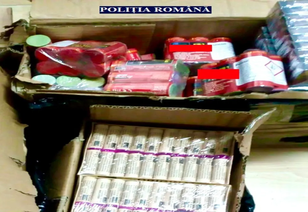 Peste 8.000 de articole pirotehnice, depistate de polițiștii arădeni