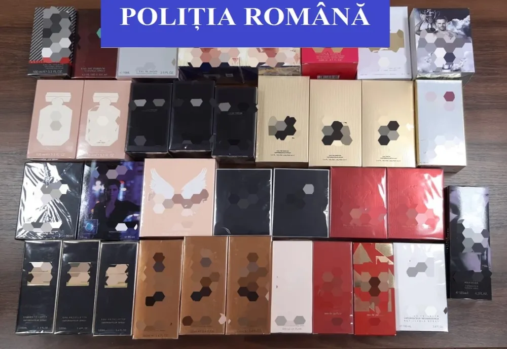 Parfumuri contrafăcute, confiscate de polițiștii din Marghita de la un arădean