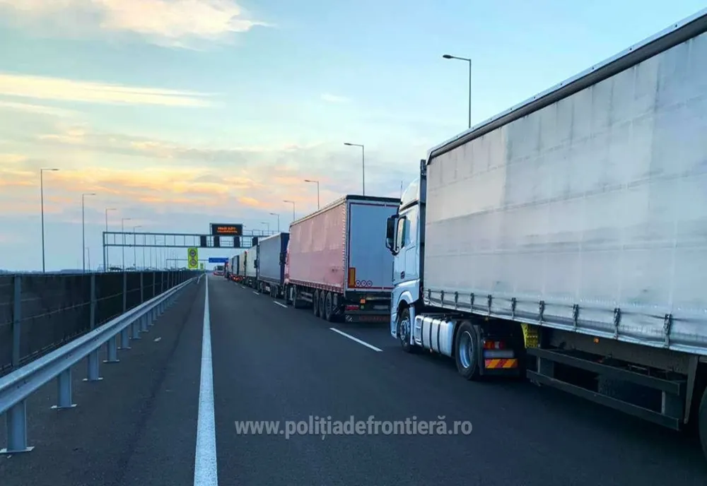 Coloană de automărfare de peste 20 de kilometri și timpi de așteptare de câteva ore, la intrarea în Ungaria