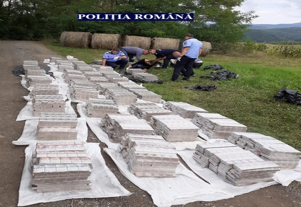 Sute de mii de țigări de contrabandă, descoperite de polițiștii arădeni