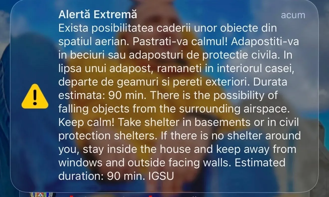 O nouă alertă aeriană în Tulcea