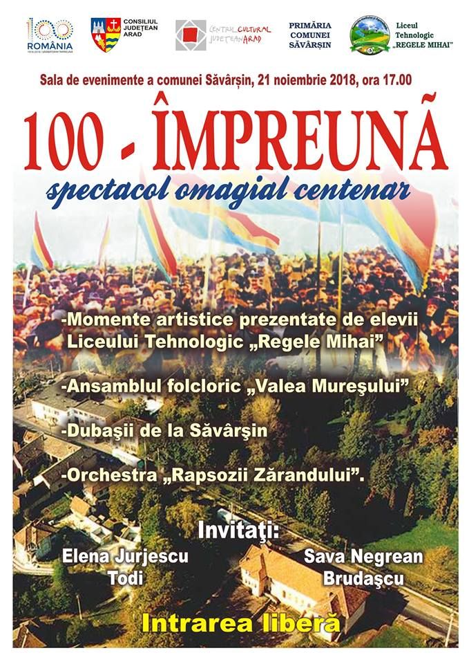 ARADCU 00 SAVARSIN CENTENAR MA20NOV