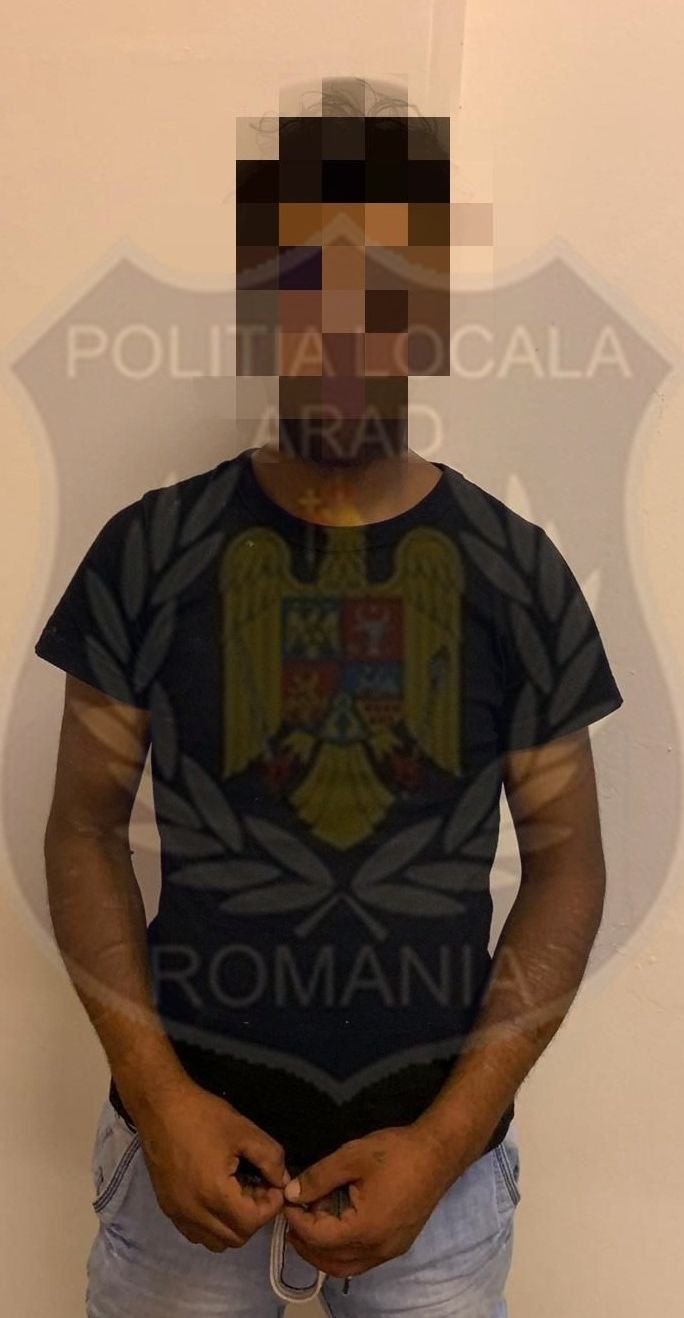 ARADCU 00 BARBAT INCATUSAT POLITIA LOCALA ARAD MA06AUG