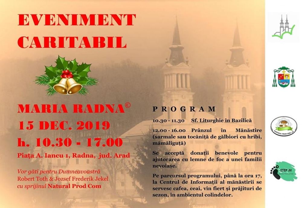 Arad: AUDIO Acțiune de caritate inedită, duminică, în cel mai mare loc de pelerinaj catolic din vestul României, Basilica Papală Maria Radna. Se pregătesc 1.000 de sarmale și alte bucate gustoase