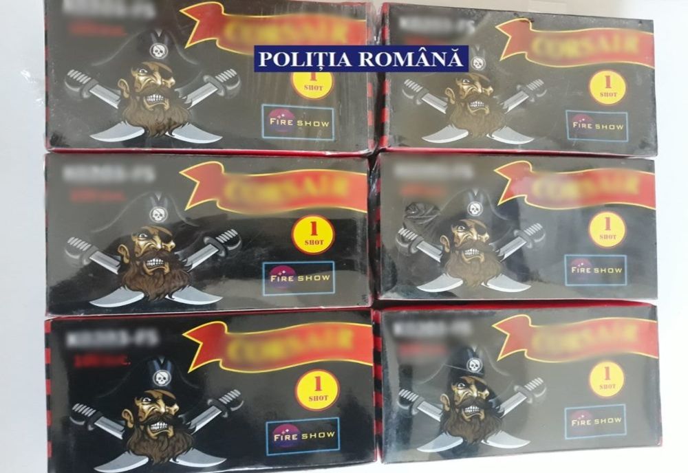 Arad: Câteva mii de petarde, confiscate de către polițiștii din Arad
