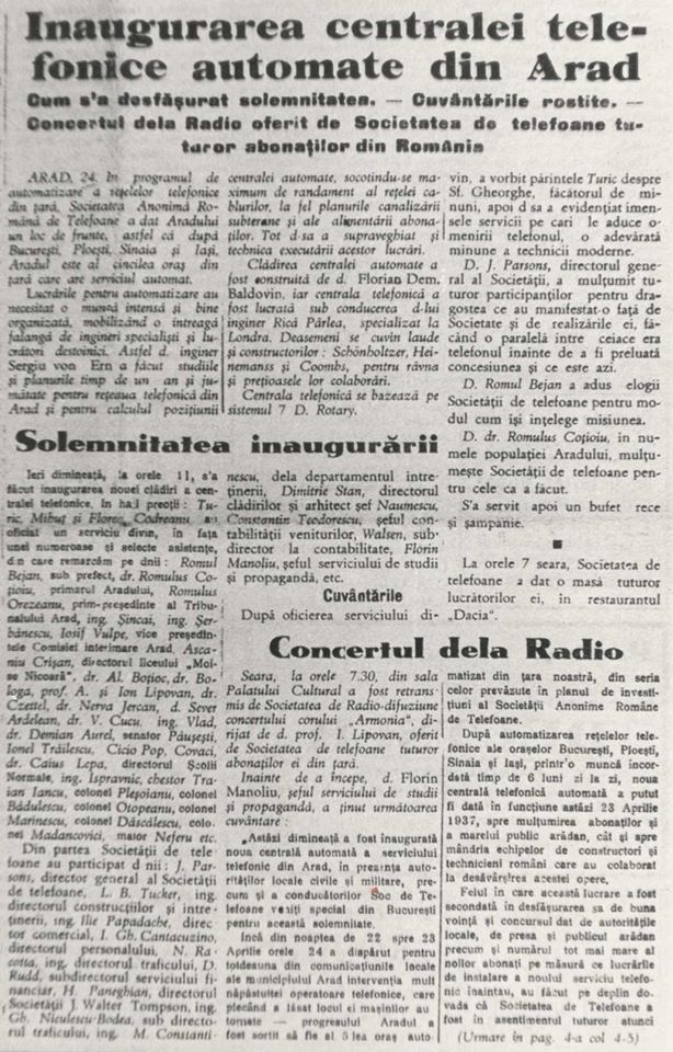 ARADCU 00 MUZEU CENTRALA TELEFONICA JOI23APR