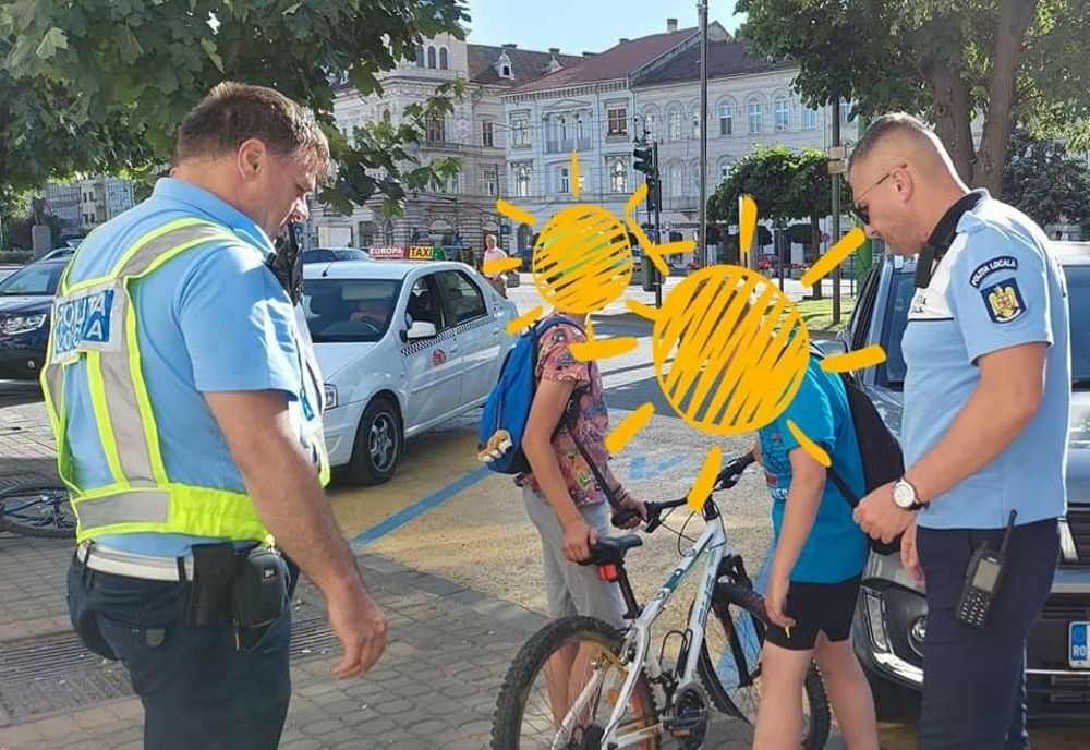 Copil ajutat de Poliția Locala Arad să ajungă acasă