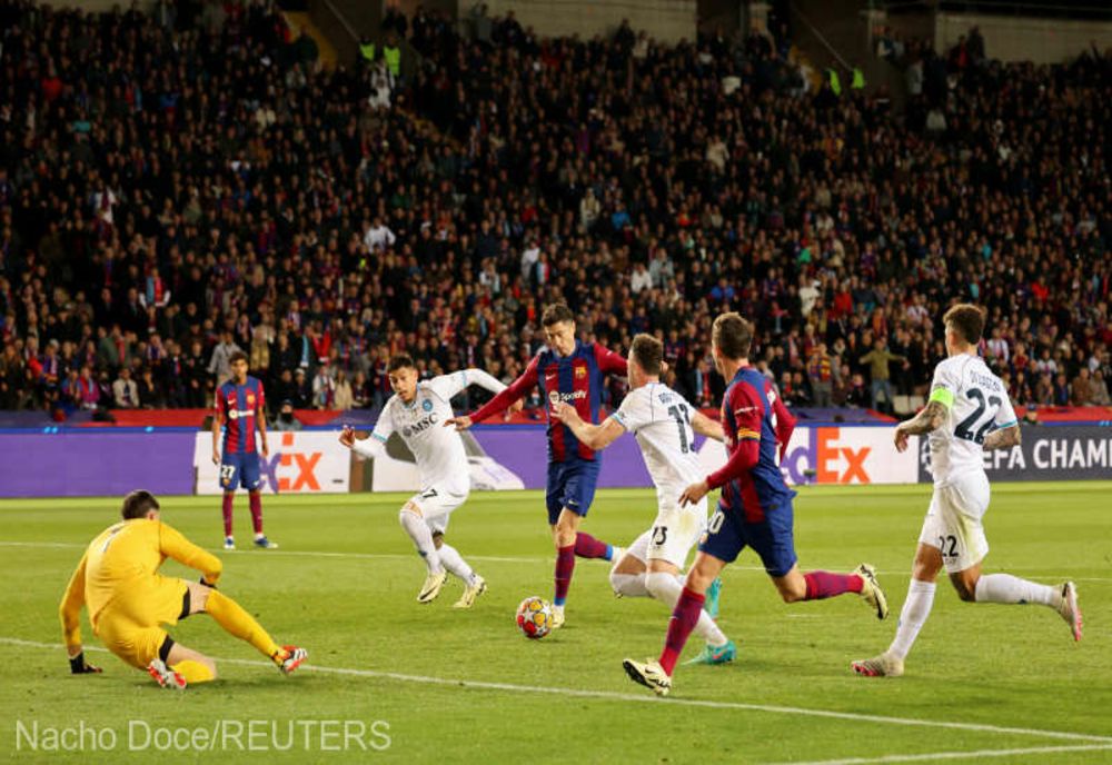 FC Barcelona a învins-o pe Napoli (3-1) şi s-a calificat în sferturile Ligii Campionilor