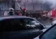 Arad: VIDEO Un tramvai a luat foc în trafic, la Arad