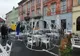 Soluție de pandemie: sfere transparente pentru clienții restaurantelor